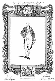 British Monarchy Collection: GEORGE III (1738-1820). King of Great Britain, 1760-1820. English line engraving, 1783