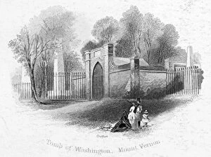 Founding Fathers Gallery: GEORGE WASHINGTON: TOMB. The tomb of George Washington at Mount Vernon, his home in Fairfax County