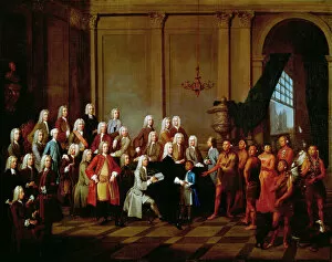 Portraits Collection: GEORGIA TRUSTEES, 1734. The founders of the colony of Georgia, the Georgia Trustees