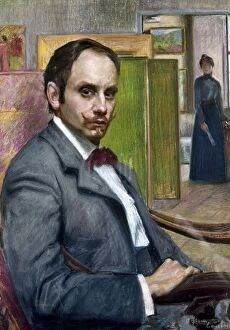 GERARDO MURILLO (1875-1964). Mexican painter and writer who signed his works Dr. Atl. Pastel drawing, c1900