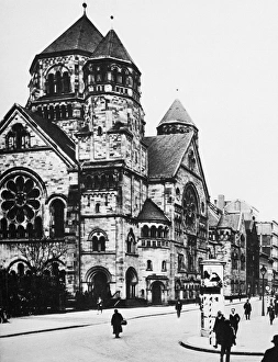 GERMAN SYNAGOGUE, 1904. A synagogue in Dusseldorf, Germany, photographed in 1904 GERMAN SYNAGOGUE, 1904. A synagogue in Dusseldorf, Germany, photographed in 1904