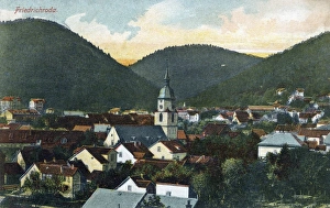 GERMANY: FRIEDRICHRODA. View of Friedrichroda, Germany. Illustration, c1920 GERMANY: FRIEDRICHRODA. View of Friedrichroda, Germany. Illustration, c1920