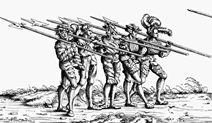 GERMANY: SOLDIERS, c1517. Five German halberdiers. Woodcut, c1517, by Hans Burgkmair GERMANY: SOLDIERS, c1517. Five German halberdiers. Woodcut, c1517, by Hans Burgkmair