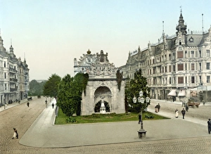 GERMANY: STETTIN, c1895. The Berlin Gate in Stettin, Germany (present-day Szczecin, Poland GERMANY: STETTIN, c1895. The Berlin Gate in Stettin, Germany (present-day Szczecin, Poland