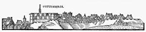 GERMANY: WITTENBERG, 1551. View of Wittenberg, Germany. Woodcut by Lucas Cranach the Elder GERMANY: WITTENBERG, 1551. View of Wittenberg, Germany. Woodcut by Lucas Cranach the Elder