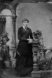 GIRL, c1890. Portrait of a girl. Tintype, c1890 GIRL, c1890. Portrait of a girl. Tintype, c1890