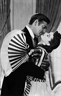 Butler Gallery: GONE WITH THE WIND, 1939. Vivien Leigh and Clark Gable in a scene from the film