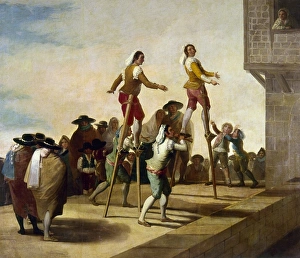 GOYA: STILT-WALKERS, c1791. The Stilt-Walkers GOYA: STILT-WALKERS, c1791. The Stilt-Walkers