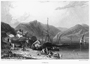 GREECE: ITHACA, 1832. View of the Greek island of Ithaca, in the Ionian Sea GREECE: ITHACA, 1832. View of the Greek island of Ithaca, in the Ionian Sea