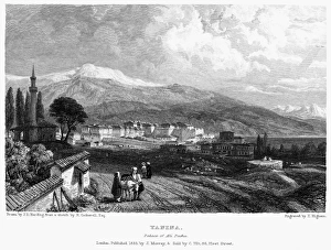 GREECE: YANINA, 1833. View of the city of Yanina, in Epirus in northwestern Greece GREECE: YANINA, 1833. View of the city of Yanina, in Epirus in northwestern Greece