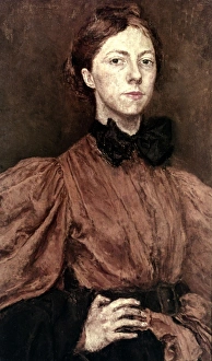 GWEN JOHN (1876-1939). Welsh artist. Self-portrait. Oil on canvas, c1900 GWEN JOHN (1876-1939). Welsh artist. Self-portrait. Oil on canvas, c1900