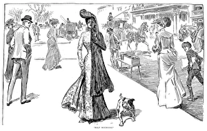 Half Mourning. Pen and ink drawing by Charles Dana Gibson, 1908 Half Mourning. Pen and ink drawing by Charles Dana Gibson, 1908