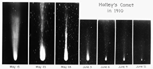HALLEY'S COMET, 1910. The comet leaving the Solar System in 1910 HALLEY'S COMET, 1910. The comet leaving the Solar System in 1910