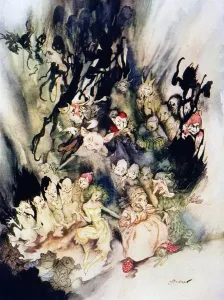 Norse Mythology Prints: The Dance of the Trolls Print
