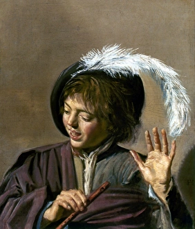 HALS: BOY WITH FLUTE. Boy with a flute. Oil on canvas by Frans Hals HALS: BOY WITH FLUTE. Boy with a flute. Oil on canvas by Frans Hals