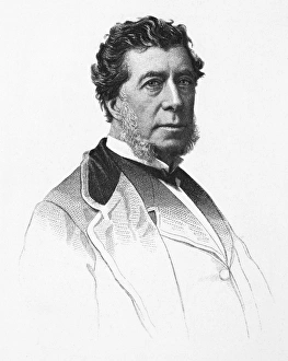HAMILTON FISH (1808-1893). American statesman. Etching, 19th century HAMILTON FISH (1808-1893). American statesman. Etching, 19th century