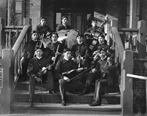 HAMPTON: NATIVE AMERICAN ORCHESTRA. Native American orchestra at Hampton Institute HAMPTON: NATIVE AMERICAN ORCHESTRA. Native American orchestra at Hampton Institute