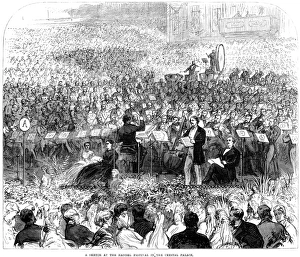 HANDEL: MESSIAH. Contemporary English engraving of the performance of George Frederick HANDEL: MESSIAH. Contemporary English engraving of the performance of George Frederick