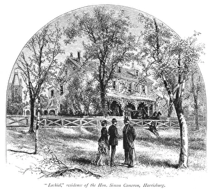 HARRISBURG: LOCHIEL, c1876. 'Lochiel,' residence of the Honarable Simon Cameron HARRISBURG: LOCHIEL, c1876. 'Lochiel,' residence of the Honarable Simon Cameron
