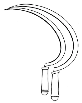 <b class=qtipBold><figcaption>HARVESTING TOOLS. Toothed sickles</figcaption></b><br>HARVESTING TOOLS. Toothed sickles.<br><em>© none</em> HARVESTING TOOLS. Toothed sickles