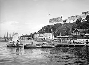 HAVANA HARBOR, c1904. Boats docking at the harbor in Havana, Cuba HAVANA HARBOR, c1904. Boats docking at the harbor in Havana, Cuba