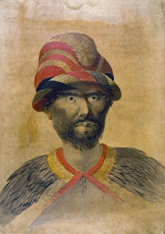 HAWAIIAN, c1780. Man from the Sandwich Islands. Watercolor, c1780 HAWAIIAN, c1780. Man from the Sandwich Islands. Watercolor, c1780
