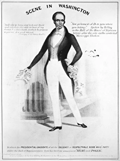 HENRY CLAY (1777-1852). American lawyer and statesman. American caricature lithograph HENRY CLAY (1777-1852). American lawyer and statesman. American caricature lithograph