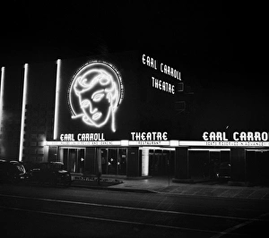 HOLLYWOOD, 1942. The Earl Carroll Theatre in Hollywood, California HOLLYWOOD, 1942. The Earl Carroll Theatre in Hollywood, California