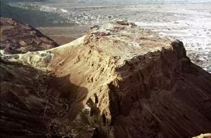 Images Dated 9th June 2010: THE HOLY LAND: MASADA. Aerial view of the plateau
