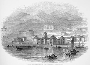 HONG KONG: BARRACKS, 1845. Victoria Barracks, Hong Kong HONG KONG: BARRACKS, 1845. Victoria Barracks, Hong Kong