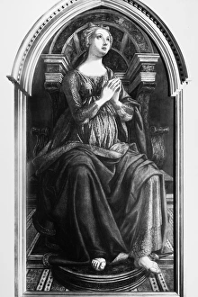 HOPE, 15th CENTURY. Allegory of Hope. Oil on panel by Piero and Antonio Pollaiuolo HOPE, 15th CENTURY. Allegory of Hope. Oil on panel by Piero and Antonio Pollaiuolo