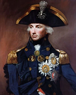 Portraits Collection: HORATIO NELSON (1758-1805). British naval officer. As Vice Admiral of the White