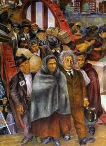 Immigrant Gallery: IMMIGRANTS, NYC, 1937-38. Immigrants arriving in New York City