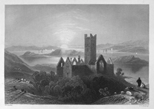IRELAND: ROSSERK ABBEY. View of the ruins of Rosserk Abbey, on the River Moy, County Mayo IRELAND: ROSSERK ABBEY. View of the ruins of Rosserk Abbey, on the River Moy, County Mayo