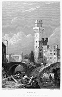 ITALY: PADUA, 1833. View of Padua, Italy. Steel engraving, English, 1833 ITALY: PADUA, 1833. View of Padua, Italy. Steel engraving, English, 1833