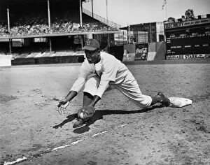 Athlete Collection: JACKIE ROBINSON (1919-1972). John Roosevelt Robinson, known as Jackie. American baseball player