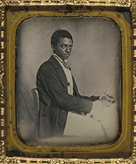 Related Images Gallery: JAMES B. YATES (c1838-?). Liberian politician. Daguerreotype by Augustus Washington