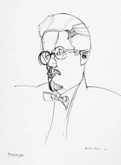Images Dated 30th June 2009: JAMES JOYCE (1882-1941). Irish writer. Portrait of James Joyce, by Wyndham Lewis, c1920