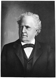 JAMES OLIVER (1823-1908). American industrialist. Mezzotint JAMES OLIVER (1823-1908). American industrialist. Mezzotint