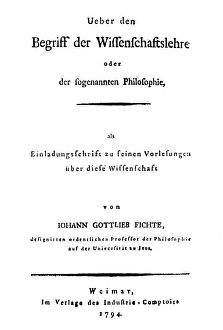 JOHANN GOTTLIEB FICHTE (1762-1814). German philosopher JOHANN GOTTLIEB FICHTE (1762-1814). German philosopher