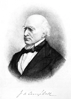 JOHN A. CAMPBELL (1811-1889). American jurist. Etching, 1889, by Max Rosenthal JOHN A. CAMPBELL (1811-1889). American jurist. Etching, 1889, by Max Rosenthal