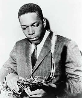 Guitar Gallery: JOHN COLTRANE (1926-1967). American jazz saxophonist and composer. Photograph, 1962
