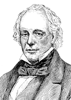 JOHN COX STEVENS (1785-1857). American yachtsman. Line drawing, 19th century JOHN COX STEVENS (1785-1857). American yachtsman. Line drawing, 19th century