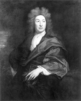 JOHN DRYDEN (1631-1700). English poet. Oil on canvas, 1693, by Sir Godfrey Kneller JOHN DRYDEN (1631-1700). English poet. Oil on canvas, 1693, by Sir Godfrey Kneller