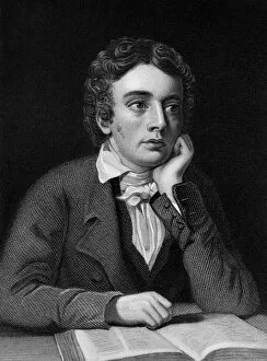 Images Dated 8th February 2007: JOHN KEATS (1795-1821). English poet. Steel engraving after a miniature, 1819, by Joseph Severn