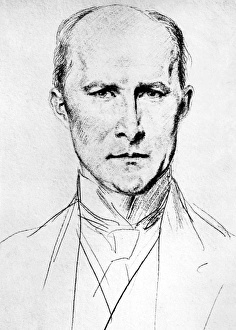 JOHN QUINN (1870-1924). American lawyer. Drawing, 1909, by Augustus John JOHN QUINN (1870-1924). American lawyer. Drawing, 1909, by Augustus John