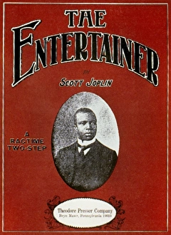 JOPLIN: ENTERTAINER. Song sheet cover of The Entertainer, 1902, by Scott Joplin JOPLIN: ENTERTAINER. Song sheet cover of The Entertainer, 1902, by Scott Joplin