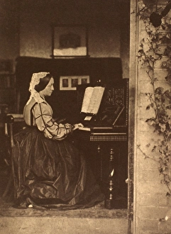 JULIA MARGARET CAMERON (1815-1876). English photographer. Photographed c1863-65 by Oscar G JULIA MARGARET CAMERON (1815-1876). English photographer. Photographed c1863-65 by Oscar G