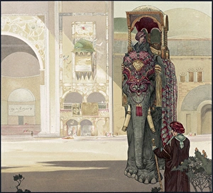 JUNGLE BOOK, 1903. Elephant with trappings JUNGLE BOOK, 1903. Elephant with trappings