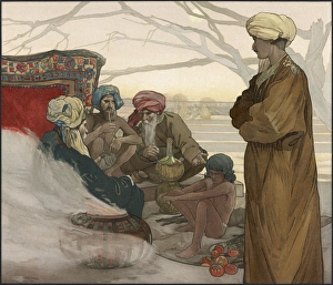 JUNGLE BOOK, 1903. The village club. Illustration by Edward and Maurice Detmold JUNGLE BOOK, 1903. The village club. Illustration by Edward and Maurice Detmold